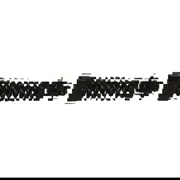 Air Hose End Fitting & Bend Restrictor: Black Anodized Aluminum